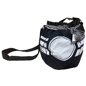 NEW Little Earth Productions Bucket Bag Drawstring Vacation Monochrome Boho
